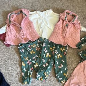 6 month girls TWINS matching outfits
